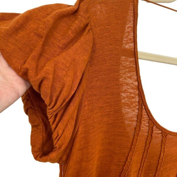 Free People We The Free Star Tee Shirt Orange XS NWT - Picture 7 of 12